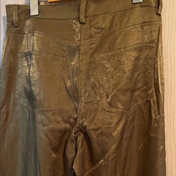 French Connection Olive Green Wide-Leg Pants - Picture 9 of 14